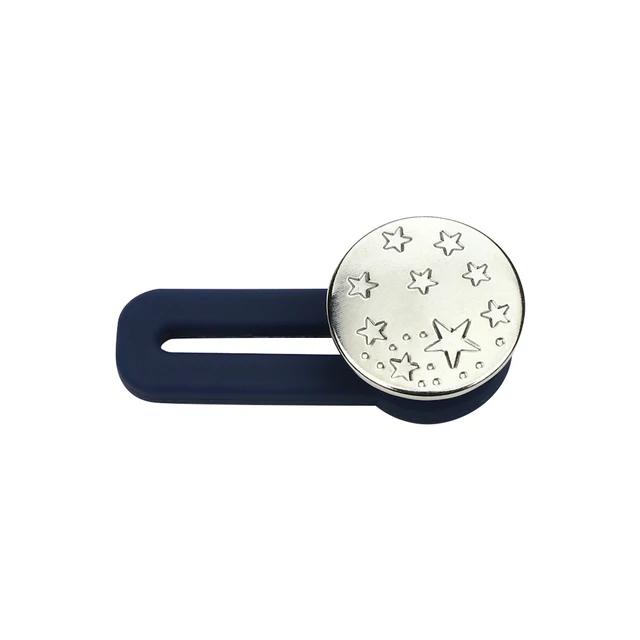 New 1/5PCS Magic Metal Button Extender for Pants Jeans Free Sewing Adjustable Retractable Waist Extenders Button Waistband Expan