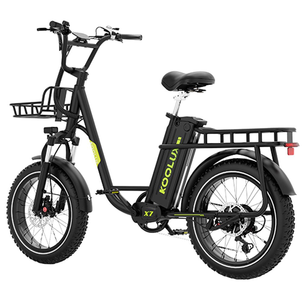 Electric Bike Adult KOOLUX 20" 750W Motor Top Speed 50Km/h 48 V 25AH Max Range 120Km Load 120Kg Black X7