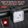 IPX4 Waterproof Bicycle Front Rear Light High Brightness Cycling Accessories  Night Cycling