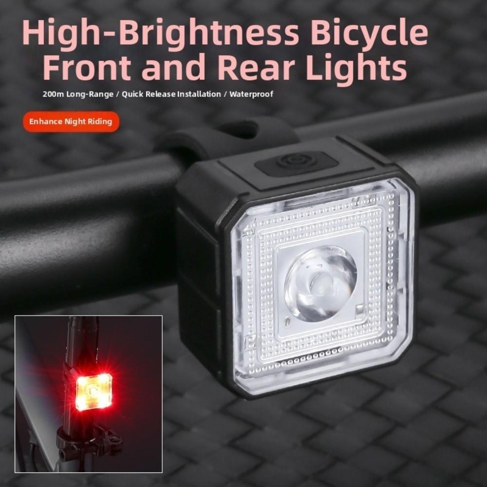 IPX4 Waterproof Bicycle Front Rear Light High Brightness Cycling Accessories  Night Cycling