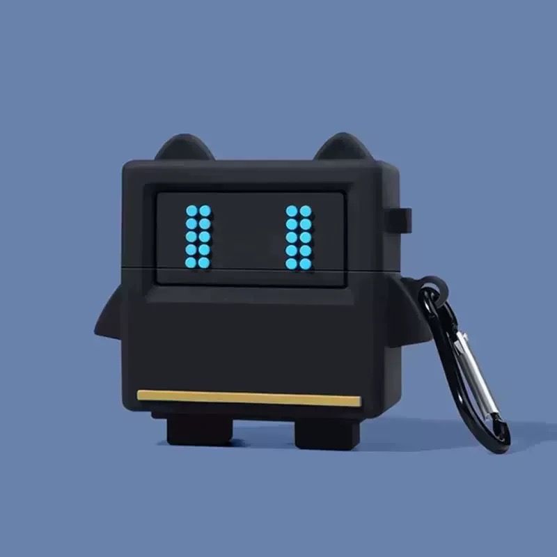 

Air4 New Sound Version Bluetooth Earbuds Case Cartoon Silicone Soft Cover Niche Personality Drop-Resistant Men and Women Good-looking Earphone Sleeves OPPO Enco Air4 New Sound edition Robot + iron hook