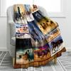 Cute Cattle Blanket Super Soft Flannel Throw Blankets Mantas Kids Adults for Bedding Bedroom Living Rooms Sofa Full Season Gifts