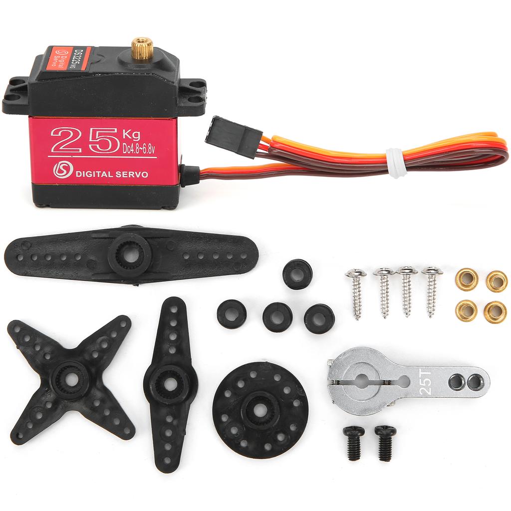 DS3225MG 25KG RC Waterproof Digital Servo with High Torque for 1 8 1 10 1 12 RC Car
