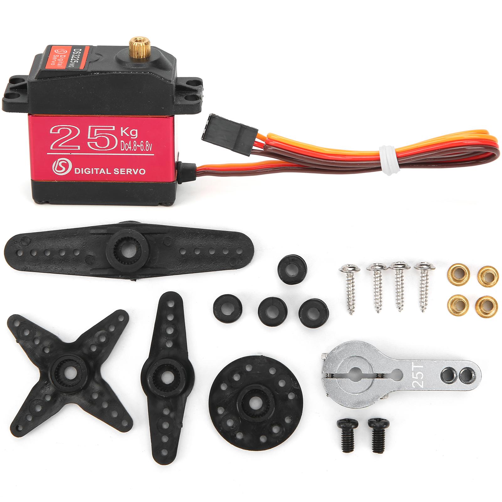 

DS3225MG 25KG RC Waterproof Digital Servo with High Torque for 18 110 112 RC Car