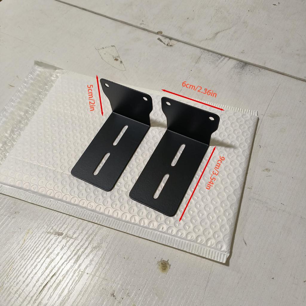 2PCS Carbon Steel Soundbar Wall Mount Bracket - Easy Install