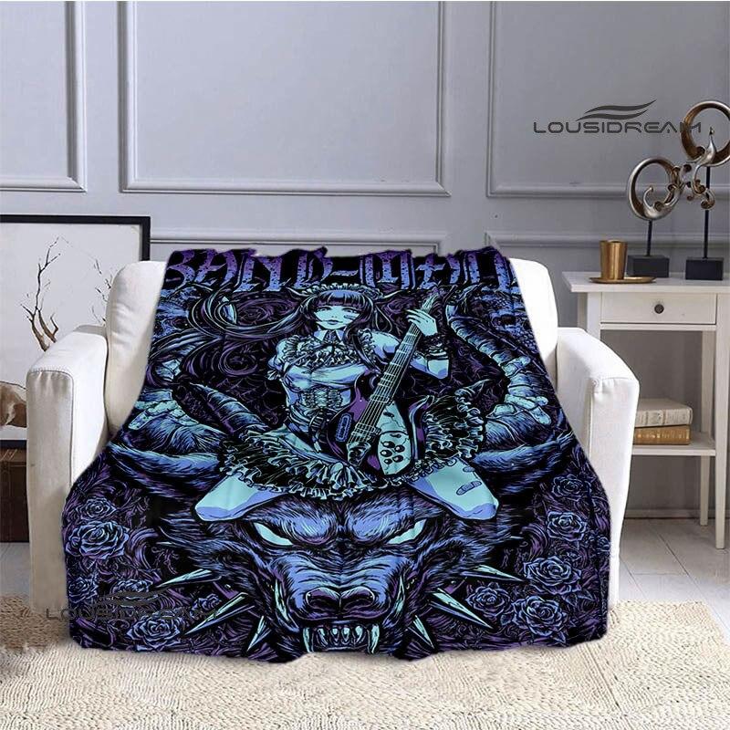 Babymetal kombinovaná deka dětská hřejivá krásná deka flanel měkká a pohodlná domácí cestovní deka dárek k narozeninám