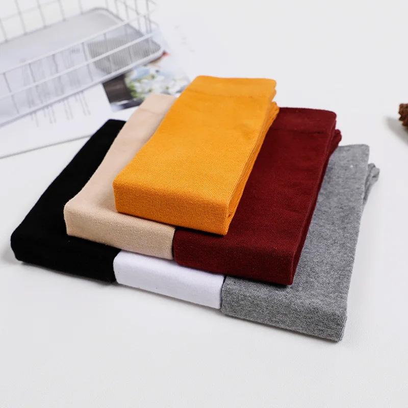1 Pair Loose Socks Solid Color Women Retro Tube Socks Japanese Style Long Socks Autumn Winter