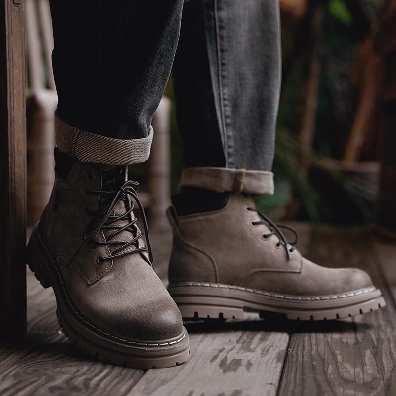 Модные нескользящие повседневные базовые ботинки — фото 3