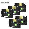 5PCS 231 241 Compatible for Brother Tz TZe-231 Tz-241 Tze-131 631 831 335 Tapes Black On White 12mm Label Tape for P-Touch Maker