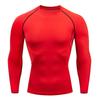 2026 Men Compression Running T-shirt Fitness Tight Long Sleeve Sport Shirts Training Jogging Tops Gym Sportswear Dry Fit Rashgard