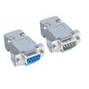 DB9 Female-to-Male 9-Pin Solder Type RS232/485 Serial Connector Plug