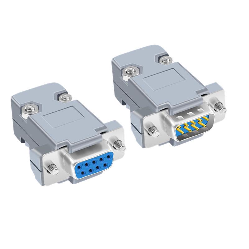 DB9 Female-to-Male 9-Pin Solder Type RS232/485 Serial Connector Plug
