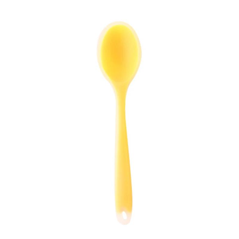 Colorful Silicone Spoon Heat Resistant Easy To Clean Non-stick Rice Spoons High Temperature Spoon Tableware Utensil Kitchen Tool