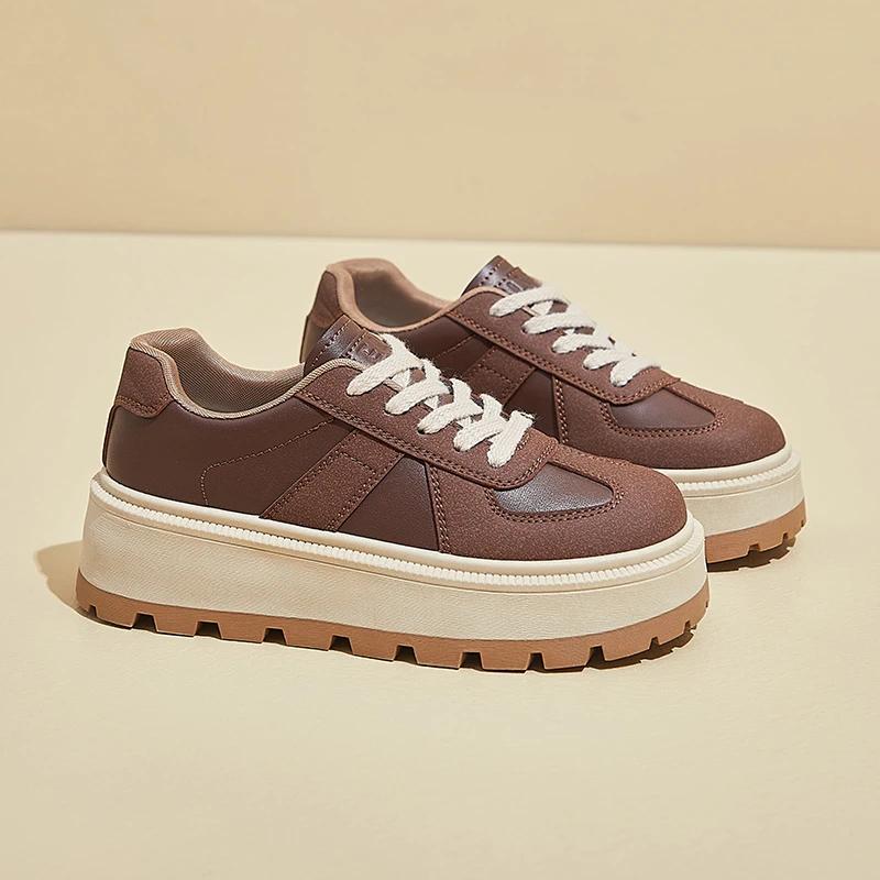 Fashion Shallow Flats Platform Women Sneakers Winter New 2025 Trend Fashion Women Shoes Outdoor Comfort Casual Non Slip Walking Boots