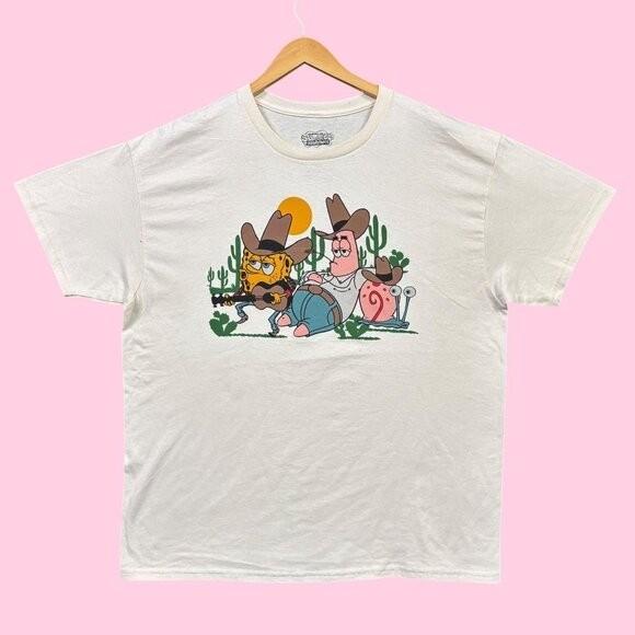 SpongeBob cowboy Retro Unisex T-shirt S-5XL M