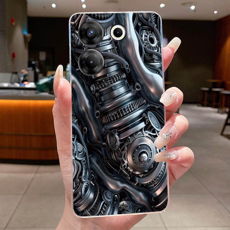 Hülle Für Tecno Camon 20 Pro 5G Hülle CK8n Ästhetisch Süß Cool Jungen Mädchen Transparente Rückseite Tecno Camon 20s Pro 5G Handyhülle