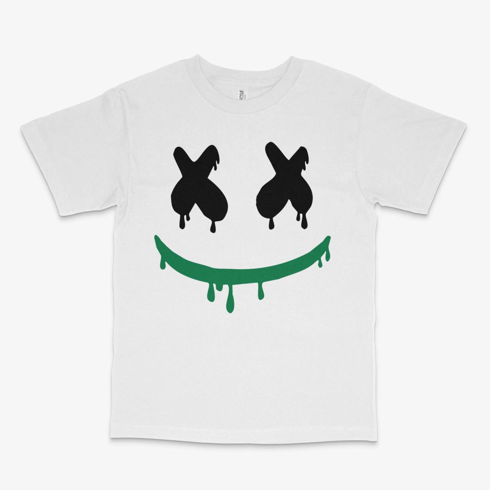 Smiley Drip Lucky 1 s  White Tee XXXL