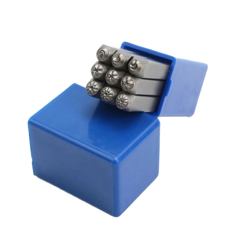 9 Stück Lederstempelwerkzeug 3mm Stahl Mond Stern Sonne Stanzen Lederstempler Prägewerkzeug Für Handwerk Schmuckherstellung