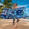 Unterwasser-Abenteuer-Roboter Strandtuch Mikrofaser-Strandtuch, Leicht und Schnelltrocknend, für Sommerreisen, Schwimmbad-Fan Geburtstagsgeschenk