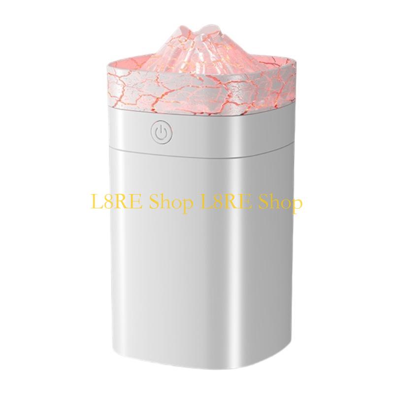 L8RE Portable Air Purifiers 400ml Small Cool Mist Volcano Humidifier LED Night Light USB Desktop Humidifier 2 Mist Modes