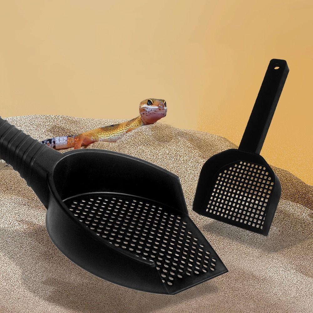 Plastic Hamster Litter Shovel Hangable Pet Cleaning Tool Snake Sifter Scoop  Indoor