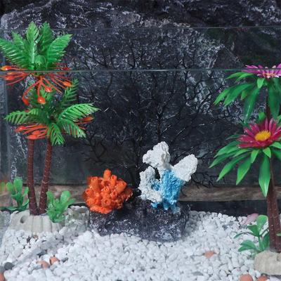 Harz Aquarium Korallenriff Ornamente Bunte Künstliche Fischbecken Landschaftsdekoration Kreatives Handwerk Wasserpflanzen Requisiten