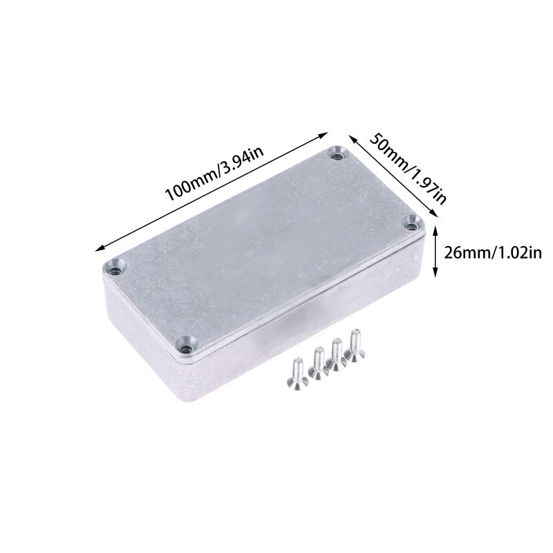 Guitar Accessories Guitar Effect Pedal Enclosure With Screws Die Cast Aluminium Box Enclosures Aluminum Stomp Box Enclosure