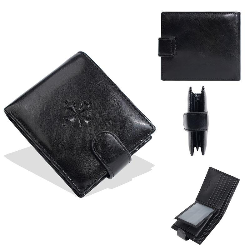 Baellerry Vintage Design Short Wallets for Men Business Card Holder Fashion Hasp Cash Purse GZW