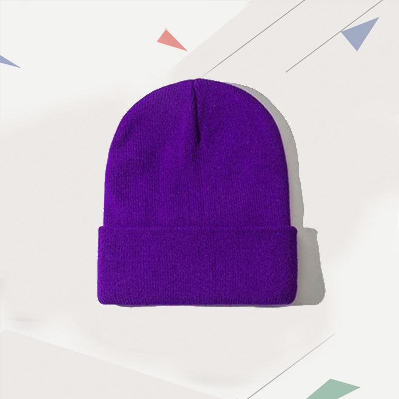 Custom Logo Winter Warm Beanie Personalized Embroidered Knitted Hat Team Stocking Skull Balaclava DIY