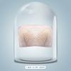 Large size strapless underwear gathers non-slip tube top type soft steel ring bra anti-light thin wedding dress