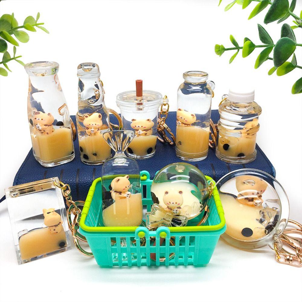 

Подарок брелок для ключей Butter Bear Toys Butter Bear Doll Cute Bag Charms Water Bucket Bottle