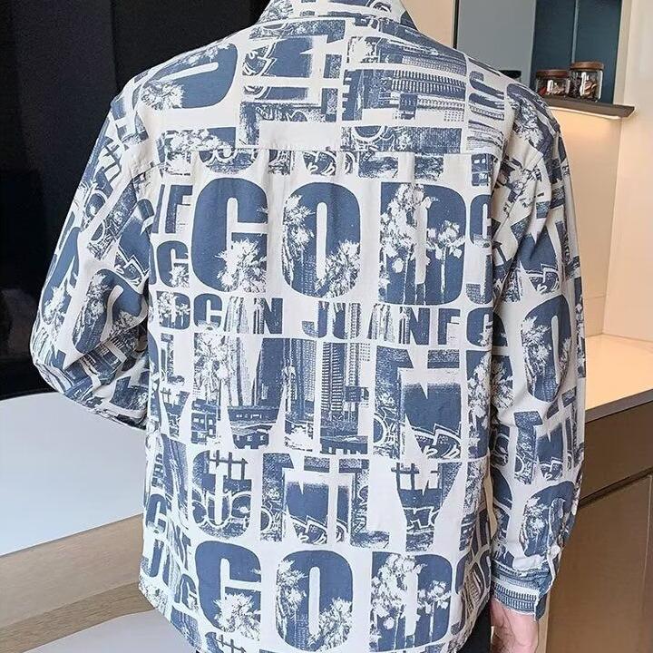 Herre Cargo-skjorter med flere lommer Langermet Uformell Allsidig bluse Sportsoverdeler Herreskjorter