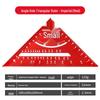 7" Aluminum Alloy Woodworking Try Square - 90° Metric/Imperial Right Angle Ruler