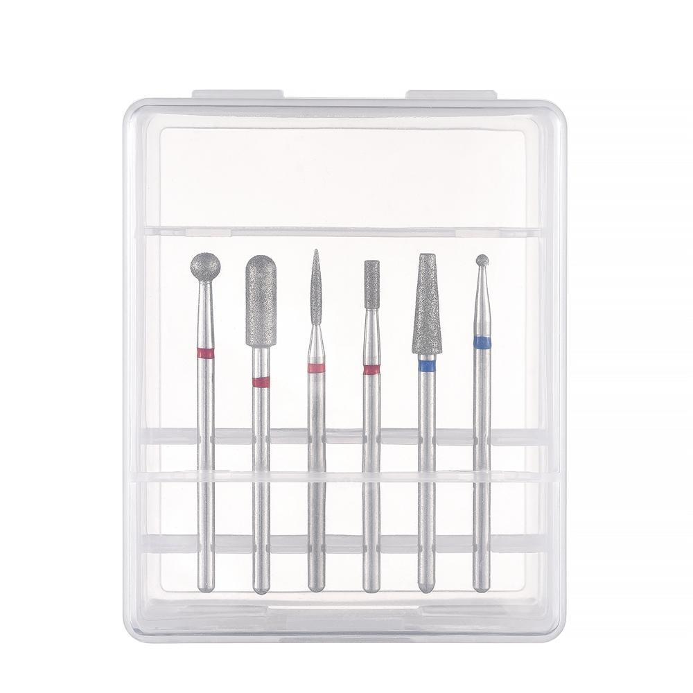 

6pcs/set Nail Drill Machine Bit Nail Gel Removal Polishing Tools Pedicure Manicure Rotary Grinding Buffer Polisher