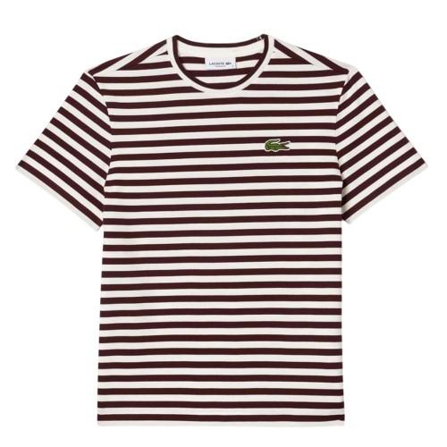 Lacoste Womens/Ladies Striped Cotton Loose Fit T-Shirt