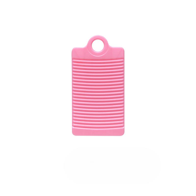 Пластиковая нескользящая мини-мини-стиральная доска для бытовой стирки одежды, ручная стиральная доска, утолщенная ручная стиральная доска 31.5*16.8cm розовый