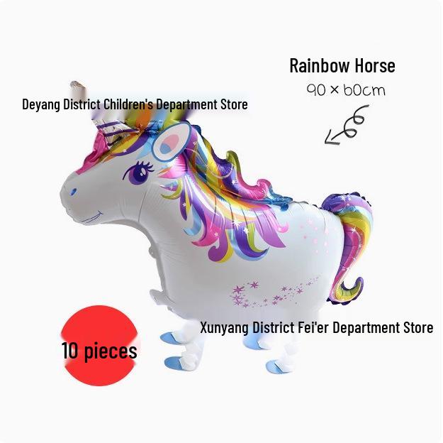 Cartoon Animal-Shaped Walking Pet Balloon for Children's Birthdays