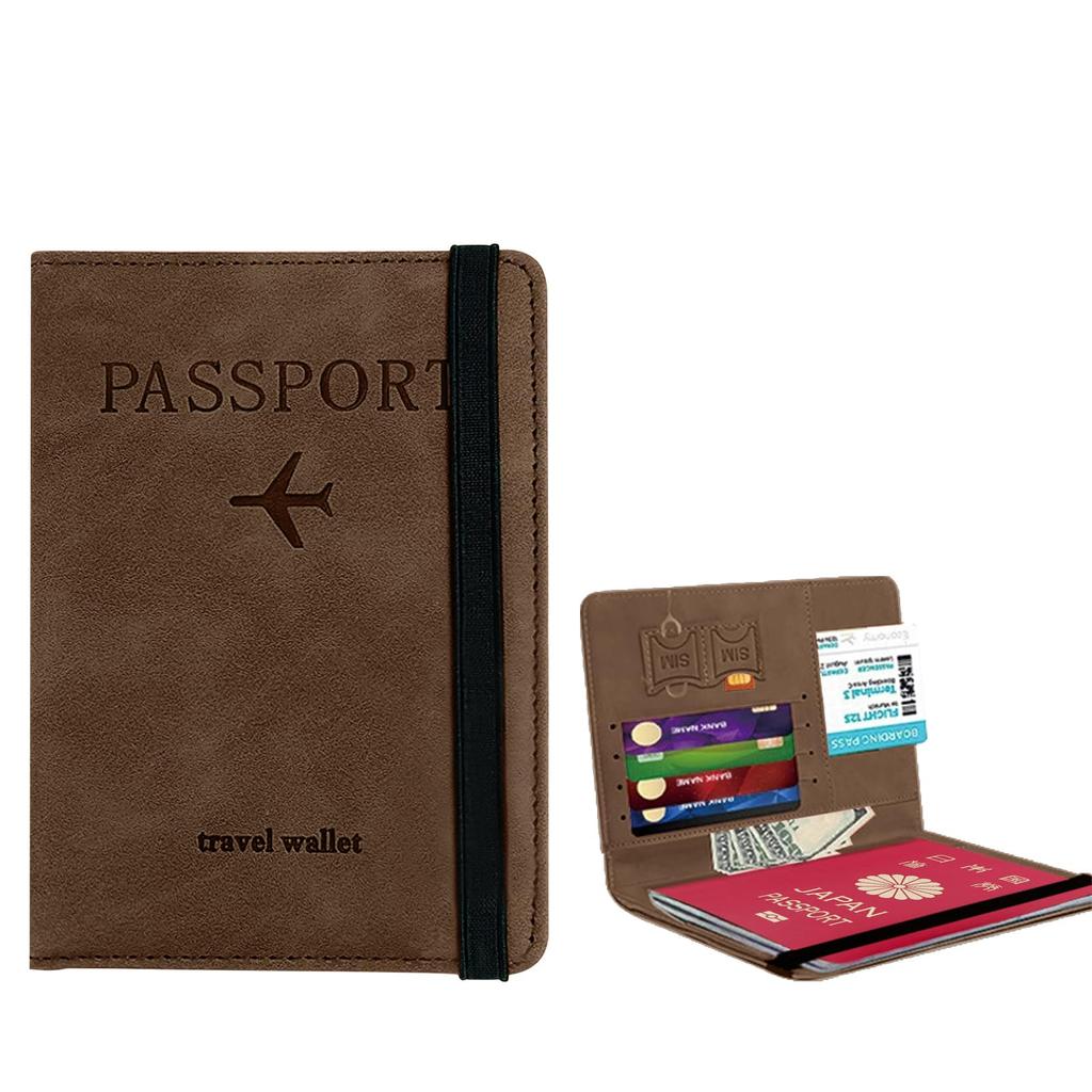 Velaci Passport Case with Skimming Protection for Organizing International Travel Passport Card Travel Convenient Travel Lightweight Free [Perfect