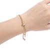 Non Tarnish Gold plate Bracelet Gold Plated Stackable for Women, Thin Herringbone Chain pearl star Jewelry Gift