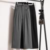 New Women Autumn Casual High Waist Wide Leg Harem Pants Plus Size Loose Long Pants Solid Color 5XL