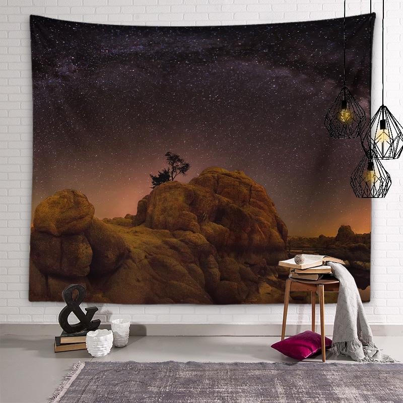 Mysteriöse Milchstraßen-Galaxie Wandteppich Schwarzes Loch Planet Wandkunst Dekoration Schlafsaal Ästhetik Wohnzimmer Schlafzimmer Heimdeko