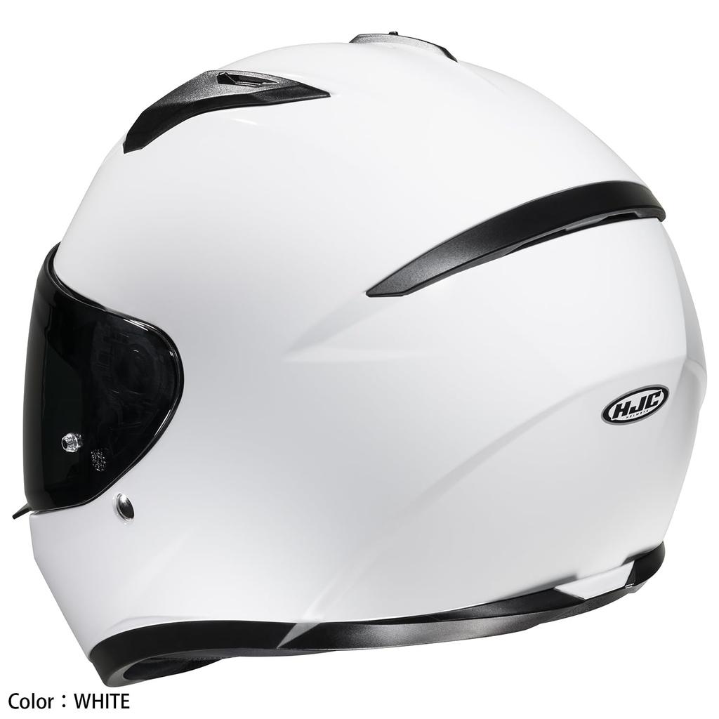 HJC HELMETS Motorcycle Helmet Full Face Ventilation Internal Removable C10 Solid HJH232 SEMI FLAT BLACK XL (60 - 61cm)