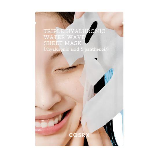 COSRX Hydrium Triple Hyaluronic Water Wave Sheet Mask Deep Hydration Moisturizing Face Mask 1 Sheet