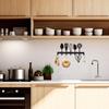 Wall Mounted Metal Key Holder with 7 Hooks for Kitchen Hallway Bedroom Door Entry