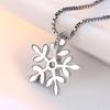 Evimi 925 Sterling Silber Zirkon Schneeflocke Neckace Für Frauen Geschenk Kette Choker Collares Weihnachten Halskette S -N142