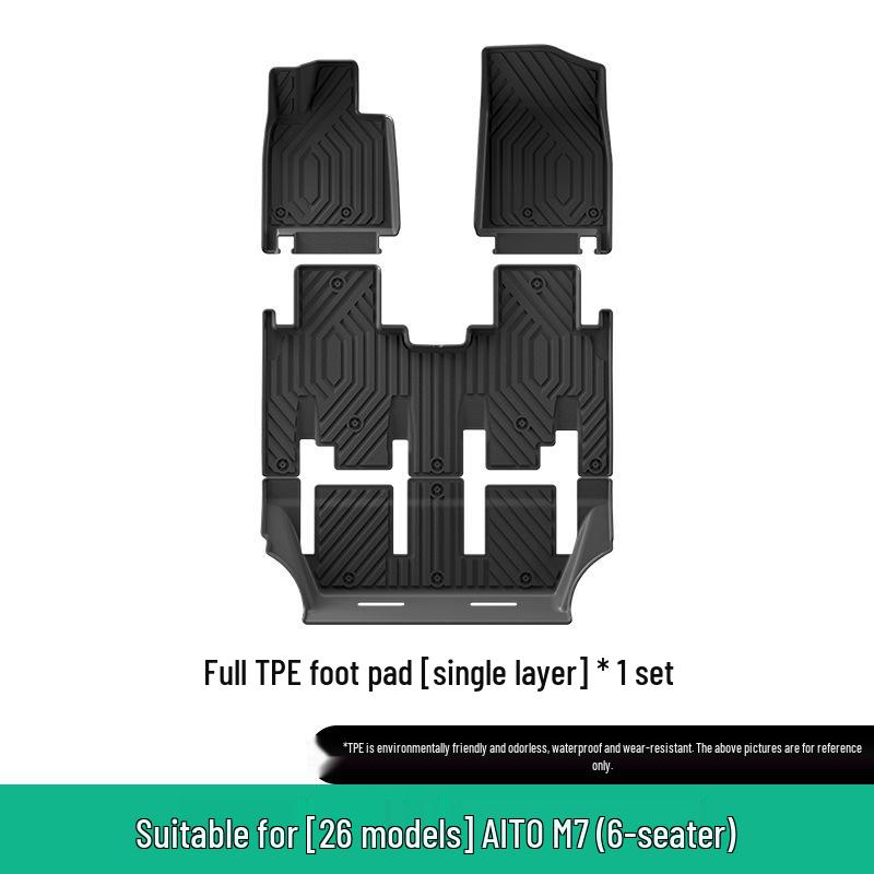 AITO M7 TPE Floor Mats 2022-2026: Eco-Friendly Car, Trunk, and Seat Backrest Mats