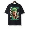 One Piece Nika Bounty Hunter Zoro Printed Tshirt Cotton Comfortable Parentchild Outfit