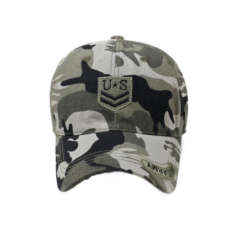 Hat Men's and Women's Outdoor Camouflage Baseball Cap Embroidery Casual Cap Shade Military Training Cap Four Seasons Mountaineering Cap