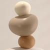 Fortune Stone Resin Figurine Desktop Ornament Home Office Housewarming Decor Gift Modern Minimalist Lucky Resin Statue Ornament