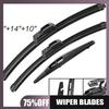 Suitable for Suzuki SX4 2006-2020 Front and Rear Wipers 26 Inches + 14 Inches + 10 Inches Wiper Blades